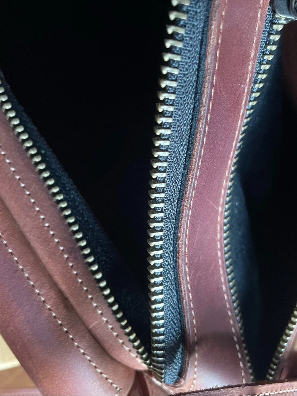 Leather Structured Mini Backpack Handmade